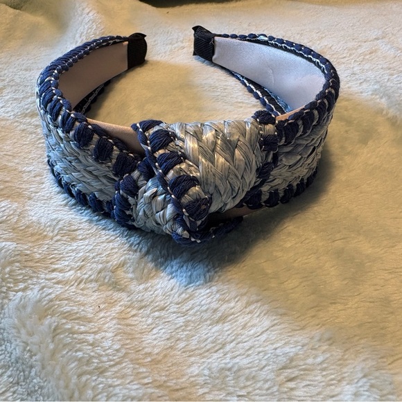 Accessories - Blue and White Braided Headband